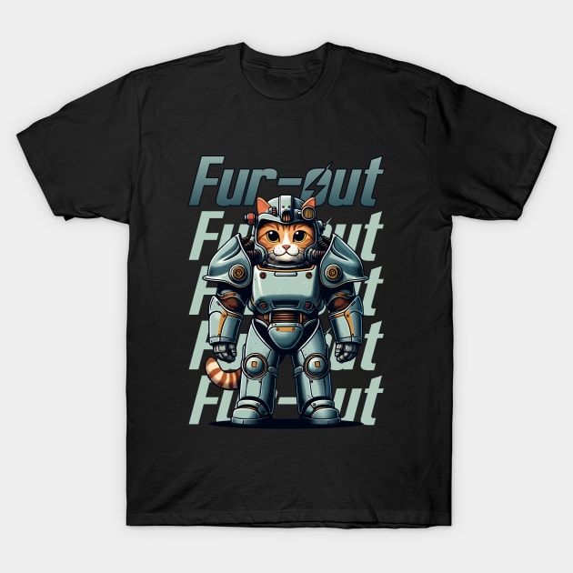 Fur-Out | Cat | Video Game | Animal | Game Icon | Pop Culture | Hero T-Shirt by Ikibrai